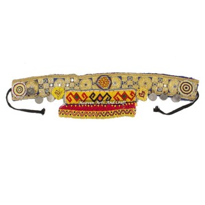 Vintage Belt Belly Dance Bead Afghani Traditional Waist Belt Kuchi Tribal BB059A <b>Old</b> Banjara Real Vintage Handmade Beaded Belts - Product Image 1