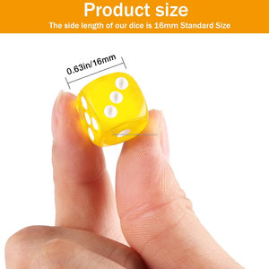 ลูกเต๋าโปร่งใสแม่นยำขนาดกำหนดเองได้สำหรับคาสิโนมีดโกนชุดลูกเต๋าเกรด AAA by fwe - Product Image 2