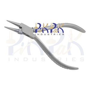 Round Nose Plier Size 130mm Smooth Jaws Special Naked Serrated Handles & Matt Finish Jewelry Making Looping & Needle Nose Pliers - Product Image 4