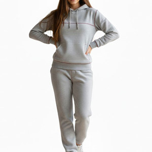 Survêtement personnalisé élégant en gros, hiver, coupe oversize, imprimé, respirant, doublé, 100% coton molletonné, haute densité, vêtements décontractés, streetwear - Product Image 3