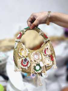 กระเป๋าคลัทช์แฟชั่นสตรีสั่งทำพิเศษ ผ้าฝ้าย งานฝีมือประณีต งานหัตถกรรมแบบดั้งเดิม ดีไซน์ทันสมัย สวยงาม ผ้าแคนวาส ปิดด้วยซิป - Product Image 2