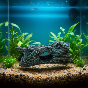 Décoration d'aquarium Yommy, roche naturelle de 15 cm, ornement pour aquarium - Product Image 3