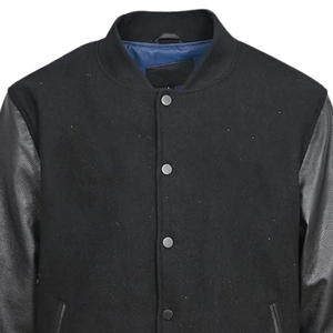 Unisex Winter Varsity Stand Collar College Eco-Friendly Windproof 100% <b>Wool</b> <b>Wool</b> Lined High Street Style Front Logo Custom Color - Product Image 2