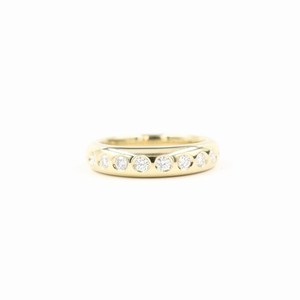 Anillo apilable de diamantes cultivados en laboratorio con corte redondo, oro sólido de 14k, regalo de promesa para mujer, ideal para aniversario o fiesta. - Product Image 2
