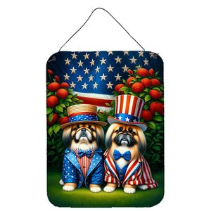 All American Pekingese Aluminum Metal <b>Sign</b> Multicolor 12x16 Wall Hanging for Kitchen <b>Bathroom</b> Front <b>Door</b>-Home Decor Plaque - Product Image 1