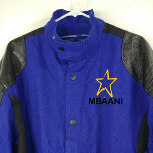 Chaqueta de Trabajo MBAANI Azul de Manga Larga, Resistente a la Radiación, al Fuego y al Calor (500°C), con Botones al Frente, Corte Regular, Ropa de Trabajo de Seguridad - Product Image 4