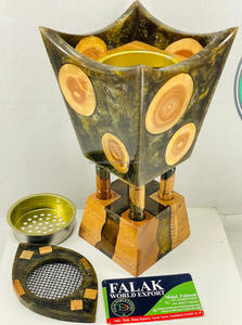 Quemador de Incienso de Resina de Madera de Nuevo Diseño, Decoración del Hogar, Soporte para Oud, Logotipo Personalizado, Quemador de Bakhoor de Resina de Madera Estilo Marroquí - Product Image 5