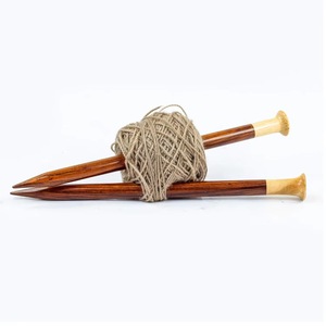 Agujas de Tejer de Madera Natural Premium para Tejer a Mano, Agujas de Ganchillo Ligeras y Suaves para Hilos, Proyectos de Ganchillo y Manualidades - Product Image 4