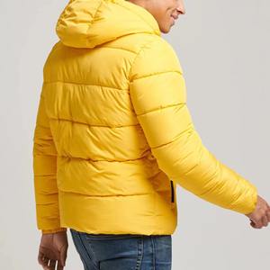 Veste d'hiver décontractée respirante pour homme, col montant zippé, logo personnalisable sur le devant, en polyester/nylon, excellente qualité, faible MOQ, vente en gros - Product Image 6