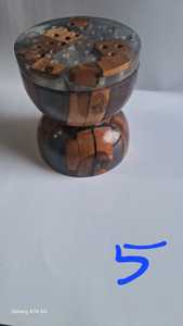 Encensoir artisanal en bois de santal et résine Bakhoor pour décoration religieuse, durable, ANAM OVERSEAS, porte-encens aromatique, parfum Oud Musc - Product Image 4