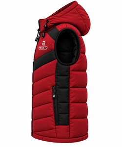 OEM Custom logo High Quality customized Puffer Coat <b>Men's</b> without sleeve hoodie puffer Jacket Custom Winter <b>mens</b> Puffer jackets - Product Image 3