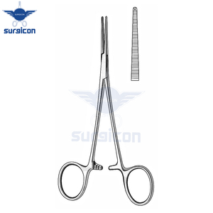 Pinzas Leriche para arterias, 15 cm (6 pulgadas), rectas, 1x2 dientes, de acero inoxidable premium, hemostáticas, para cirugía vascular general - Product Image 4