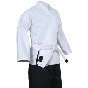 Combinaisons de karaté pour hommes personnalisées, nouveau design, vêtements d'arts martiaux en coton uni, uniformes de karaté personnalisés, envoyés par Dress Sports - Product Image 3