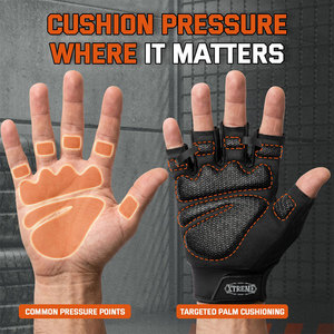 Premium Bodybuilding Weightlifting <b>Gloves</b> With Non Slip Palm Long Wrist Strap Custom Training Gym <b>Gloves</b> For <b>Men</b> Women - Product Image 6