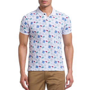 Chemises polo élégantes en sublimation, col fin, mélange de coton respirant, conçues pour un confort estival. - Product Image 1
