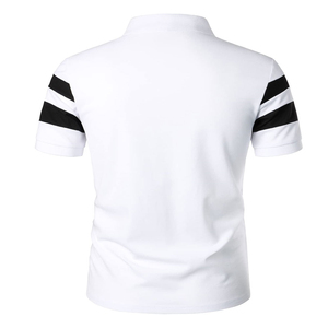 Chemises polo personnalisées pour hommes, style boutonné, respirantes, élégantes, en coton sublimé - Product Image 6