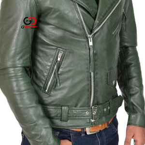 Chaqueta de Cuero Genuino Vintage Color Marrón Personalizada con Forro de Piel Sherpa, Cuello Abatible, Cierre de Cremallera, Chaqueta de Invierno - Product Image 6