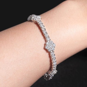 Eco Friendly Moissanite Diamond <b>Bracelet</b> <b>for</b> <b>Women</b> Luxury Sparkling Tennis Jewelry Elegant Bridal <b>Bracelet</b> - Product Image 1