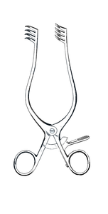 Retractor Adson Profesional, Retractor Adson, 7 1/2 pulgadas (19 cm), 4 x 4 puntas, instrumentos quirúrgicos autoajustables de acero inoxidable - Product Image 6