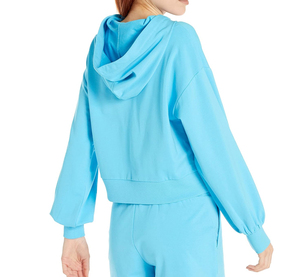 Sudadera con Capucha Desmontable para Mujer, Estilo Urbano, de Forro Polar, Lavado Ácido, Diseño Frontal, Ecológica e Impermeable - Product Image 4