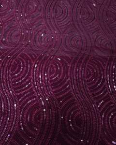 Luxury <b>Sequin</b> Embroidery Lace Fabric Floral Beaded Mesh Fabric African Wedding Party Dress Material - Product Image 2