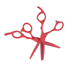 Ciseaux de barbier professionnels pour coiffeurs - Lames en acier inoxydable, manche en plastique, lame tranchante, ciseaux à effiler - Product Image 4
