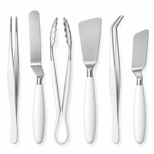 5-Piece Altomme Instruments Stainless Steel Culinary Plating <b>Accessories</b> Set Plastic Handles Professional Chef Tools for Food - Product Image 3