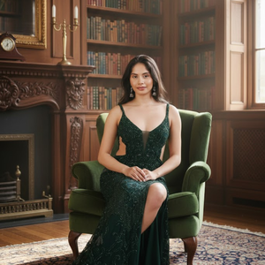 ชุดราตรีทรงเมอร์เมดหรูหราสำหรับผู้หญิง ดีไซน์เนอร์ระดับไฮเอนด์ พร้อมชายกระโปรงยาวสง่างาม | ชุดราตรีหรูหราสำหรับงานแต่งงาน งานกาล่า และออเดอร์ส่งออก - Product Image 3