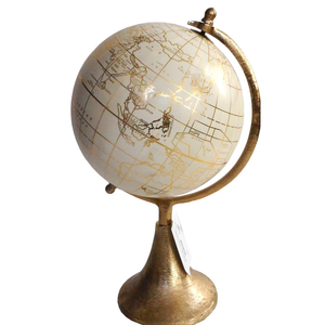 Globo Terráqueo Giratorio de Aluminio Chapado en Oro de Lujo, Decoración Moderna para el Hogar y la Oficina, Regalo a Bajo Precio - Product Image 6