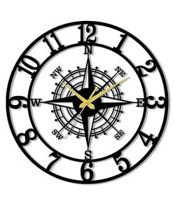 Reloj de Pared Moderno de Metal con Diseño de Naturaleza Muerta, Elegante Movimiento de Cuarzo Analógico para Sala de Estar, Dormitorio, Oficina, Cocina, Estilo Antiguo - Product Image 3