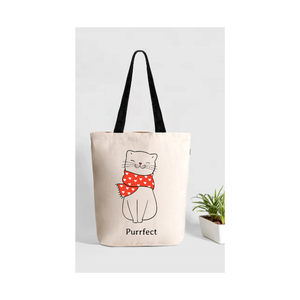 Venta al por mayor gris azul remolinos 100% algodón bordado bolso de mano grande elegante reutilizable respetuoso del medio ambiente bolsa de viaje para compras unisex - Product Image 3