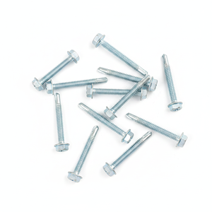 Premium PDC Carbon Steel Hex Washer Head Self-Drilling <b>Screws</b> (Metric/Inch) Zinc Coated Class 8 Heavy Duty Corrosion Resistant - Product Image 1