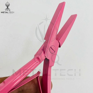 Pinzas Profesionales de Acero Inoxidable con Recubrimiento Rosa para Extensiones de Cabello, Herramienta de Aplicación y Remoción de Anillos Micro Link - Product Image 5