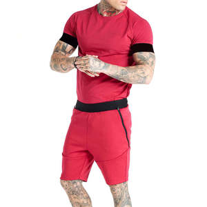 2026 Hot Summer Short Sleeve T-Shirt Shorts Set Men Streetwear Custom Logo 100% Organic Cotton Lightweight Eco-Friendly - Product Image 1