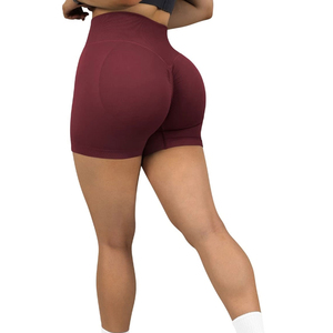 Shorts de Yoga al Por Mayor para Empresas, Diseño Cruzado de Cintura Alta para Realzar la Figura, Color Personalizado, Venta al Por Mayor de Fábrica - Product Image 5