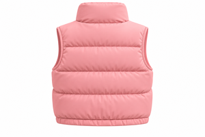 Top Trending <b>Women's</b> Pink Puffer Vest Stand Collar Zip Up Sleeveless Padded <b>Waistcoat</b> Casual Windproof Outerwear Vest OEM - Product Image 2
