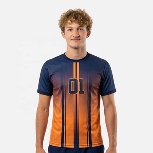 Maillot de handball personnalisé pour équipe, T-shirt de sport à manches courtes avec numéro imprimé, uniforme pour entraînement et match de football - Product Image 1