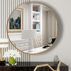 Aqdus Saleem Acacia Wood Minimalist Eco-friendly Modern <b>Mirror</b> Gap Design | Handcrafted Durable Lightweight Wall <b>Mirror</b> - Product Image 1