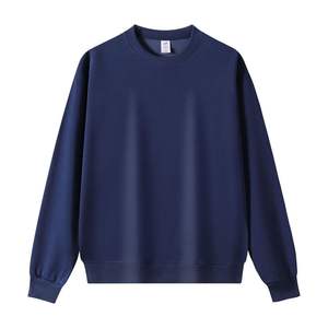 Solid-Color Heavyweight 320g Cotton Blend Oversized Crewneck <b>Sweatshirt</b> for <b>Men</b> Women Autumn Retro <b>White</b> Anti-Pilling Versatile - Product Image 3