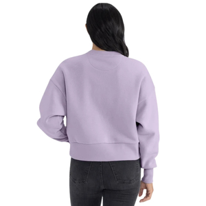 Sudadera extragrande de forro polar para mujer, cuello redondo, estilo casual, ropa de moda urbana, proveedor al por mayor - Product Image 2