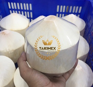 Fresh Young Coconut 100% Natural Sweet Fresh Fabricante de Vietnam Venta caliente Corte de diamante Conveniencia con paja - Product Image 2