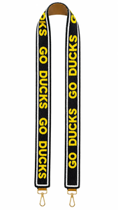 สายรัดกระเป๋า Go Ducks พร้อมข้อความสีเหลือง ดีไซน์ทันสมัยสำหรับกระเป๋า - Product Image 6