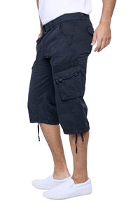 Shorts de jogging décontractés pour hommes, 100 % polyester, taille élastique, séchage rapide, style streetwear, multi-poches cargo, personnalisables - Product Image 2