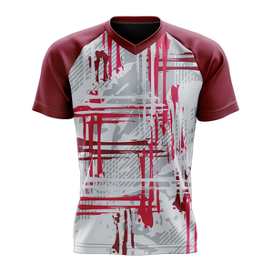 Camiseta Deportiva Casual de Manga Corta para Hombre, Cuello en V, Secado Rápido, Transpirable, Estilo Americano, Primavera-Verano - Product Image 5