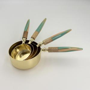 Cuchara Medidora de Granos de Café de Acero Inoxidable 202 con Mango de Resina, Herramienta para Camping, Bajo MOQ, Producto Ecológico - Product Image 1