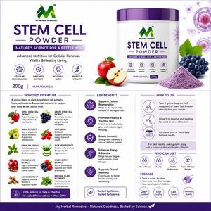 Polvo Puro de Células Madre Avanzadas 200 g |   Fórmula de Extracto de Células Madre Vegetales para la Salud Celular, el Envejecimiento Saludable y el Apoyo Energético - Product Image 4