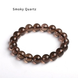 Natural Smoky Quartz <b>Bracelet</b> Brown Quartz <b>Beaded</b> <b>Bracelet</b> For Healing Reiki Energy Jewelry Wholesale 8mm - Product Image 6