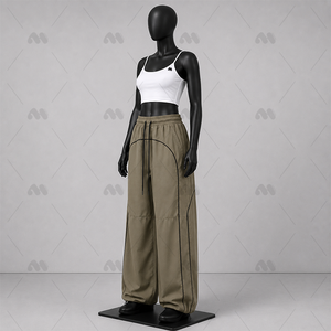 Pantalon de survêtement personnalisé pour femme, coupe large et décontractée, vêtements de sport, fabricant en gros - Product Image 2