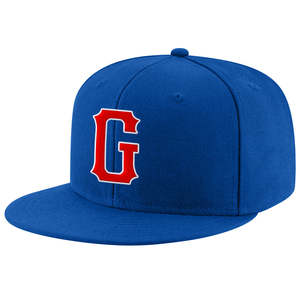 Gorra de Béisbol Azul de 6 Paneles, 100% Algodón, con Logotipo 'G' Bordado en Rojo, Ajuste Clásico, Unisex, Casual - Product Image 1