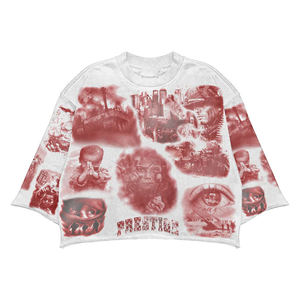 T-shirt à épaules tombantes personnalisé avec logo imprimé, qualité supérieure, pour hommes et femmes, 100% coton jersey 300 g/m² - Product Image 3